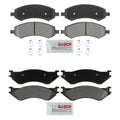 Set of 4 Bosch Severe Duty Semi-Met Disc Brake Pads for Dodge Ram 1500