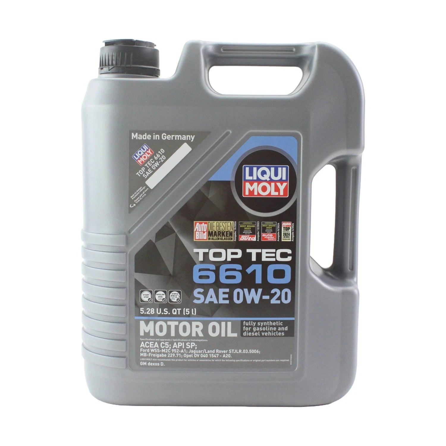 Set of 3 Liqui Moly Top Tec 6610 0W-20 Engine Motor Oil (15L)