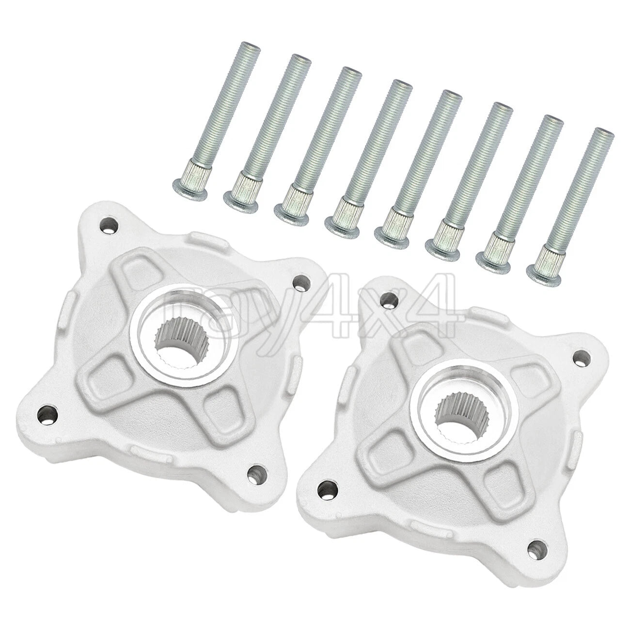 2X Front Wheel Hubs & Studs Kit for Polaris RZR 570 800 RZR S 800 (2008–2014)
