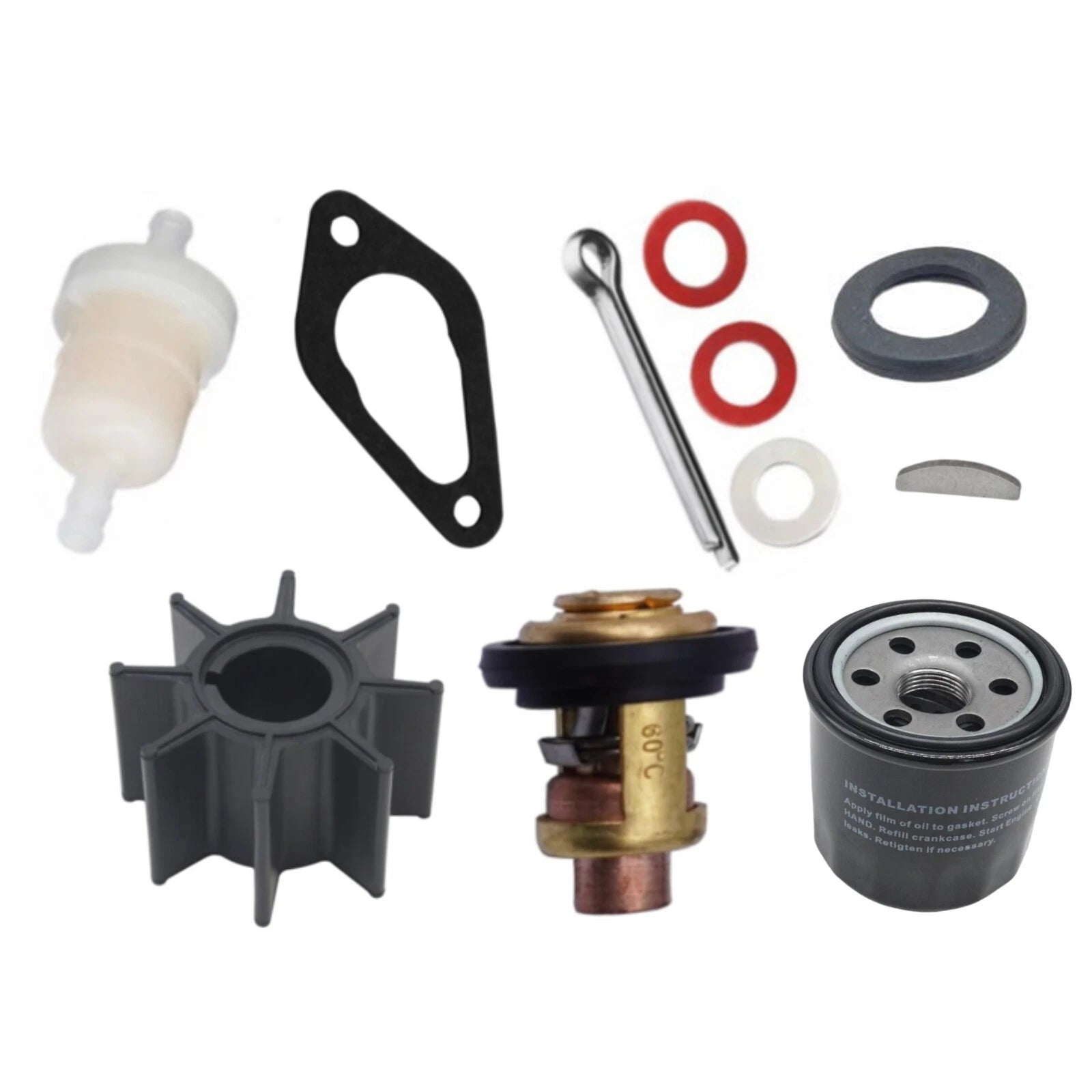 Maintenance Kit for Mercury Mariner 8/9.9 HP Command Thrust EFI (8M0120867, 47-803748)