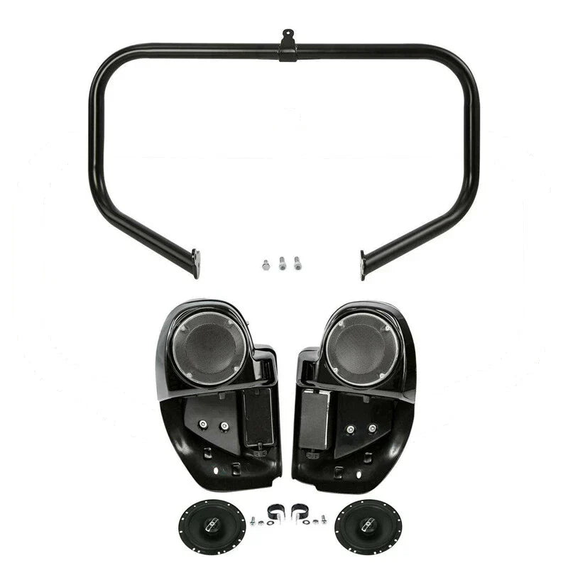 6.5" Lower Vented Leg Fairings with Speakers for Harley Touring (2014-2024)
