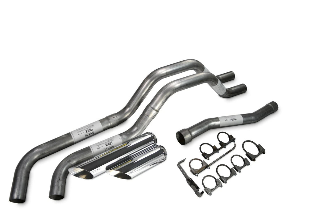 Dual Exhaust 2.5" Same Side Exit Slash Tip for Nissan Titan (2004–2006)