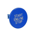 ABS Blue Ignition Push Start Stop Button Cover Trim for BMW 