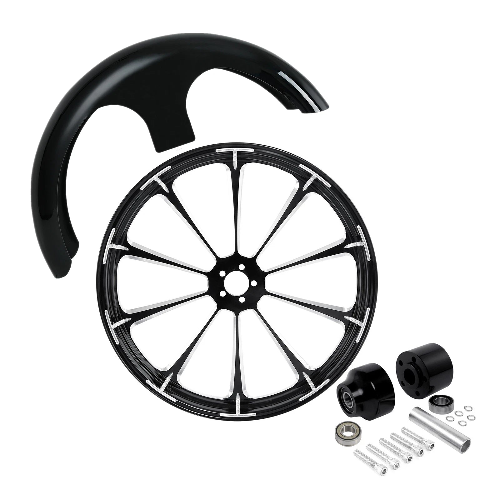 30" Front Wheel Rim Hub for Harley Touring (2008–2025) ABS Painted
