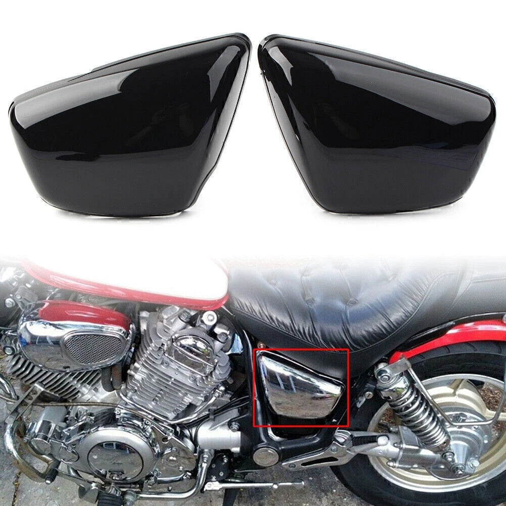 2X Black Side Panel Cover for Yamaha XV 700 750 1000 1100 Virago (1984–UP)