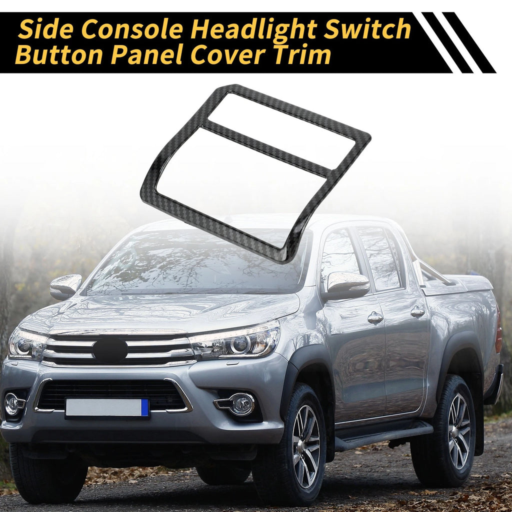 Carbon Fiber Headlight Switch Button Panel Cover for Toyota Tacoma (2024)