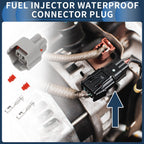 2 Pin Fuel Injector Waterproof Connector Plug for Nissan 