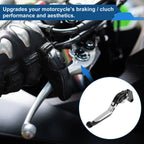 Brake Clutch Levers for Suzuki GSXR1000 (2009–2019) Black Head Silver Tone