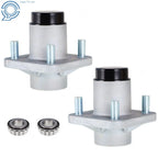 2X Front Wheel Hub Kit Bearings for Club Car DS Golf Cart (1982–2002)