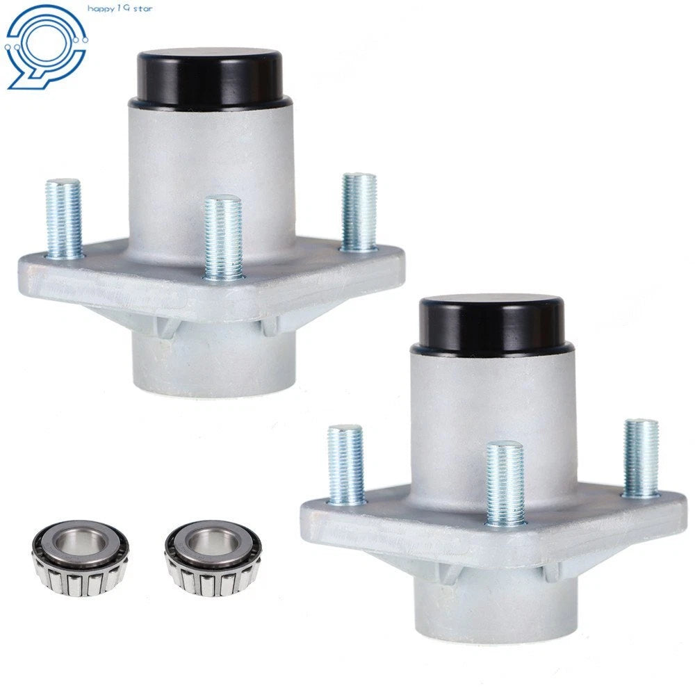 2X Front Wheel Hub Kit Bearings for Club Car DS Golf Cart (1982–2002)