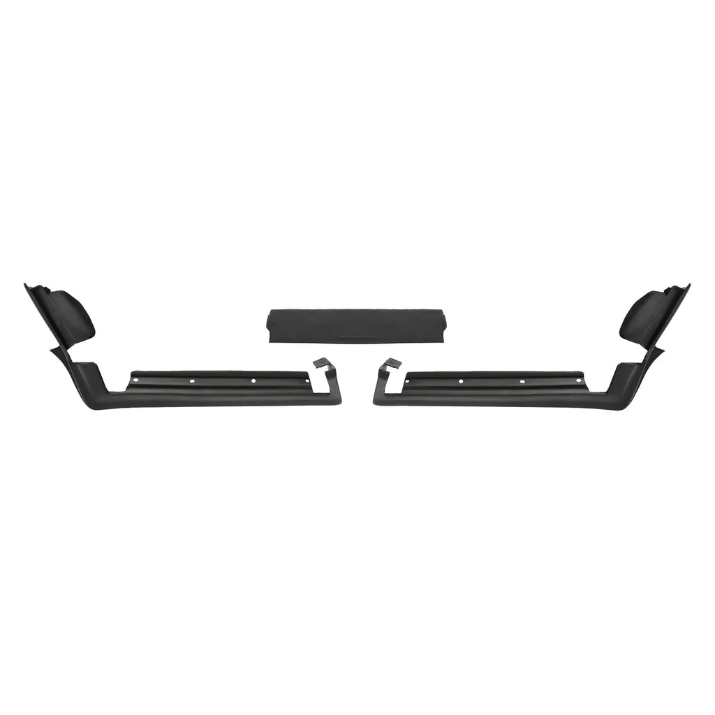 3 Pcs Rear Bumper Filler for Cadillac Seville (1980–1985) Black Fiberglass