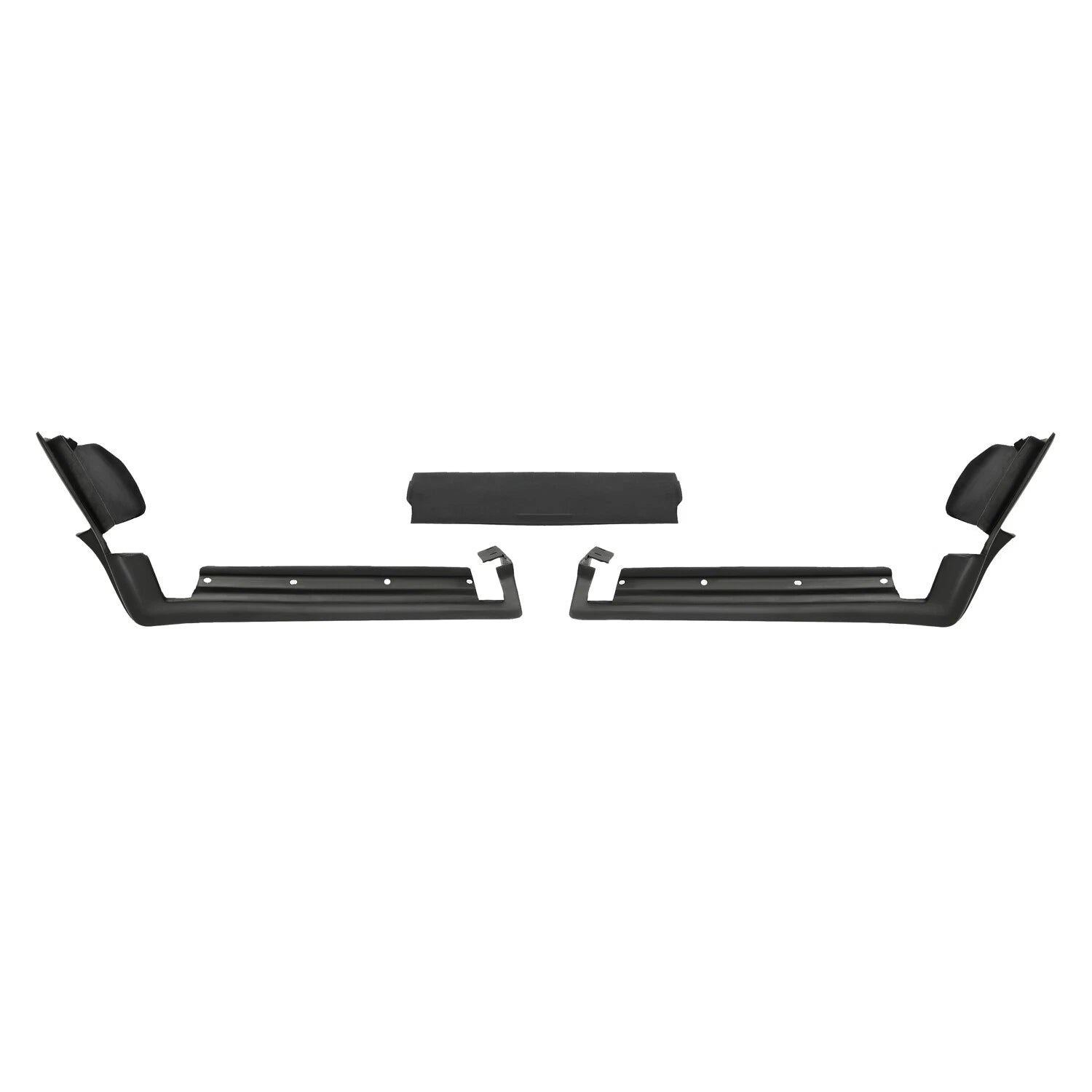 3 Pcs Rear Bumper Filler for Cadillac Seville (1980–1985) Black Fiberglass