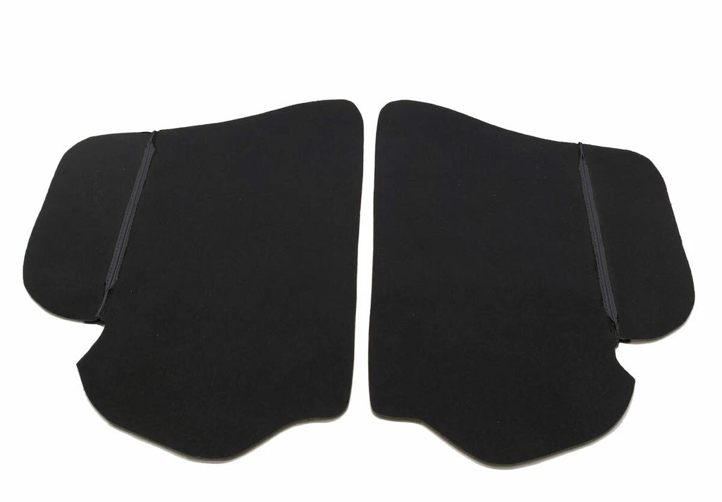 Door Panel Insert Cards Cover for Toyota RAV4 (2013–2018) Black PVC Leather