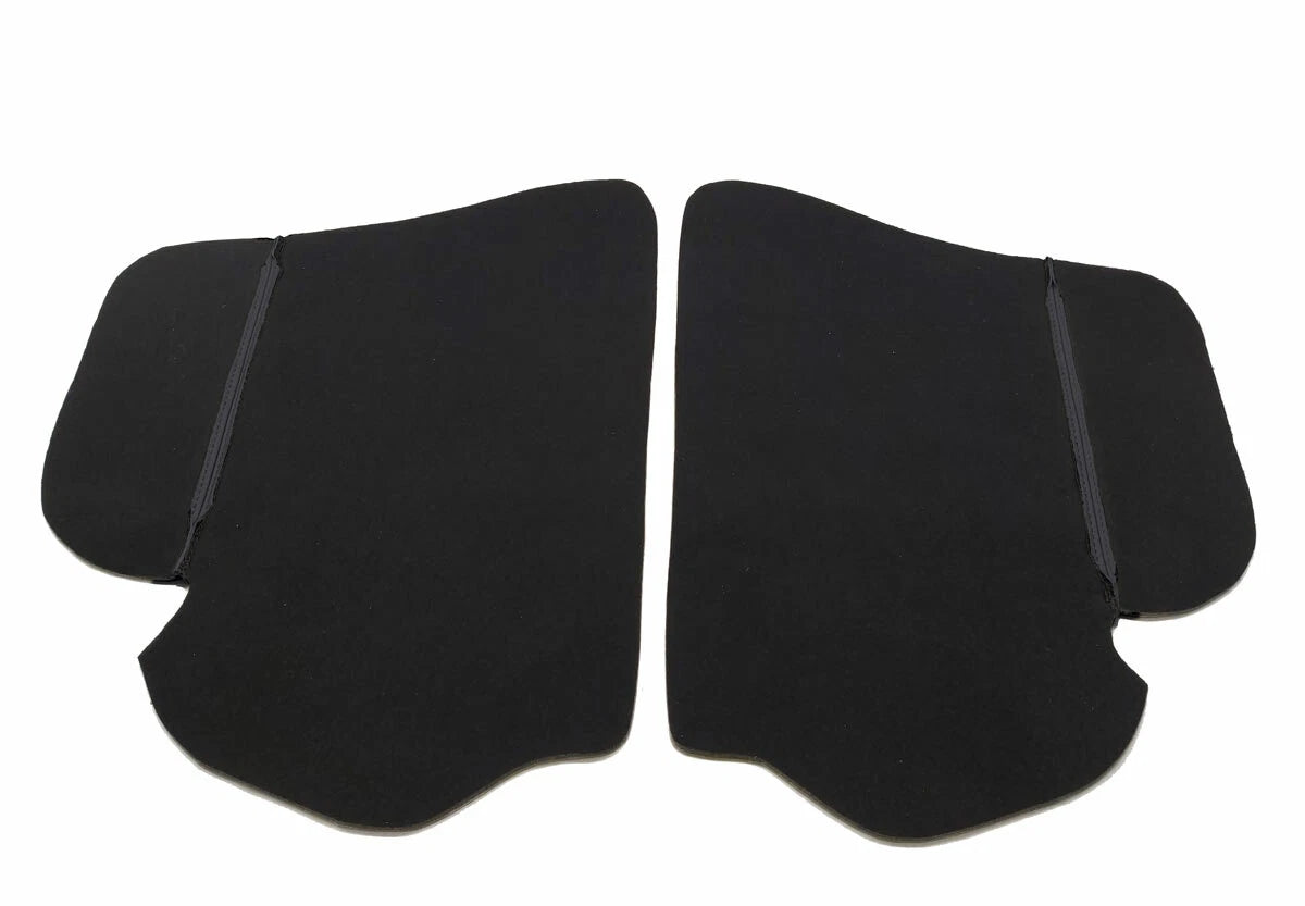 Door Panel Insert Cards Cover for Toyota RAV4 (2013–2018) Black PVC Leather