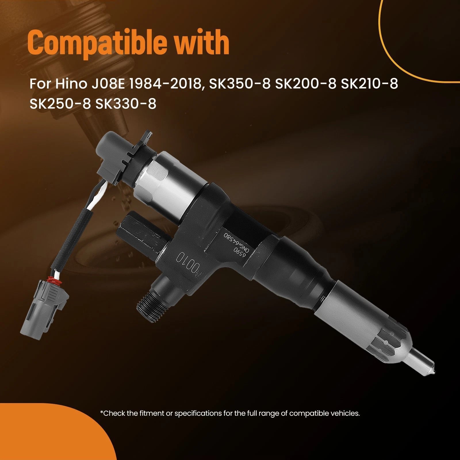 Diesel Injector for Hino J08E SK330-8 SK350-8 (1984–2018) 23670-E0010