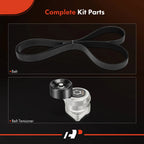2X Serpentine Belt Drive Component Kit for Honda Accord (2008-2012)