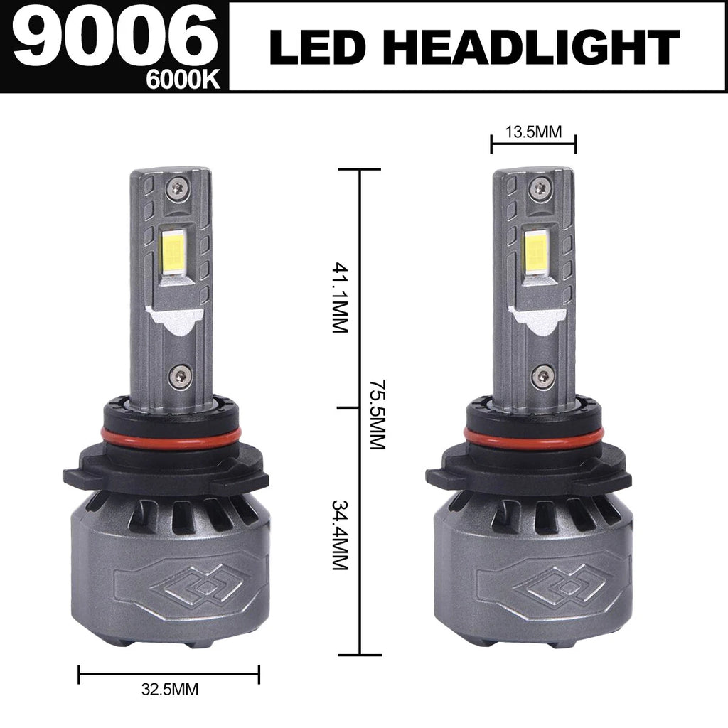 Set of 2 LED Headlight Bulbs for