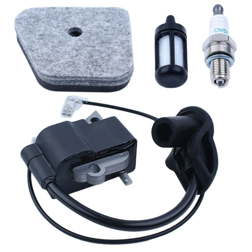 Ignition Coil, Fuel Filter, Air Filter Kit for MC 4180 B (FC90, FS130R, KM110R)