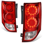 Chrome Housing Red Lens Tail Lights for Dodge Grand Caravan (2011–2020)