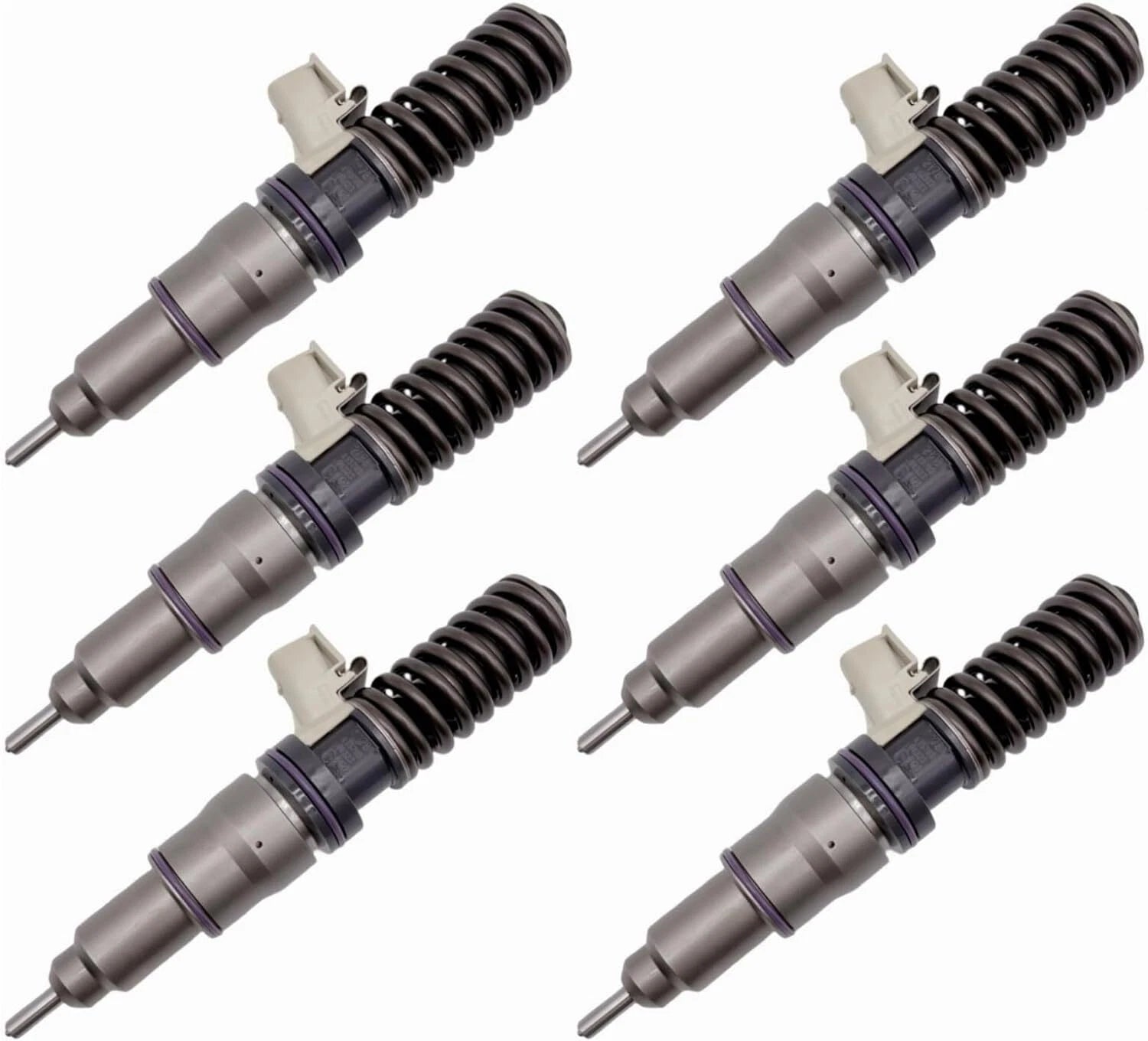 6X Fuel Injector 85020428 for Volvo VNL670 (2015) D13 Engine