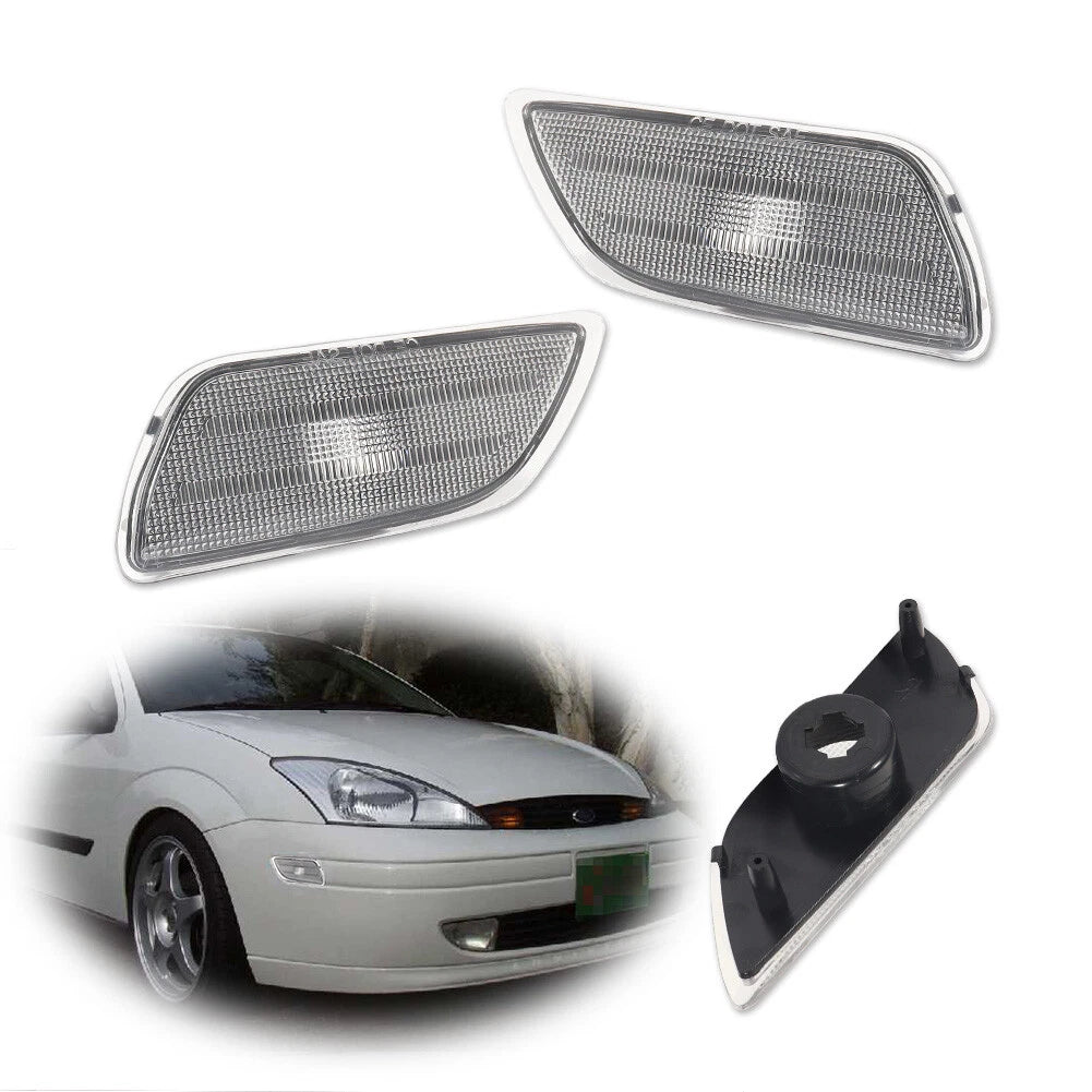 Clear Front Side Marker Light Kit for Ford Focus (2000–2004)
