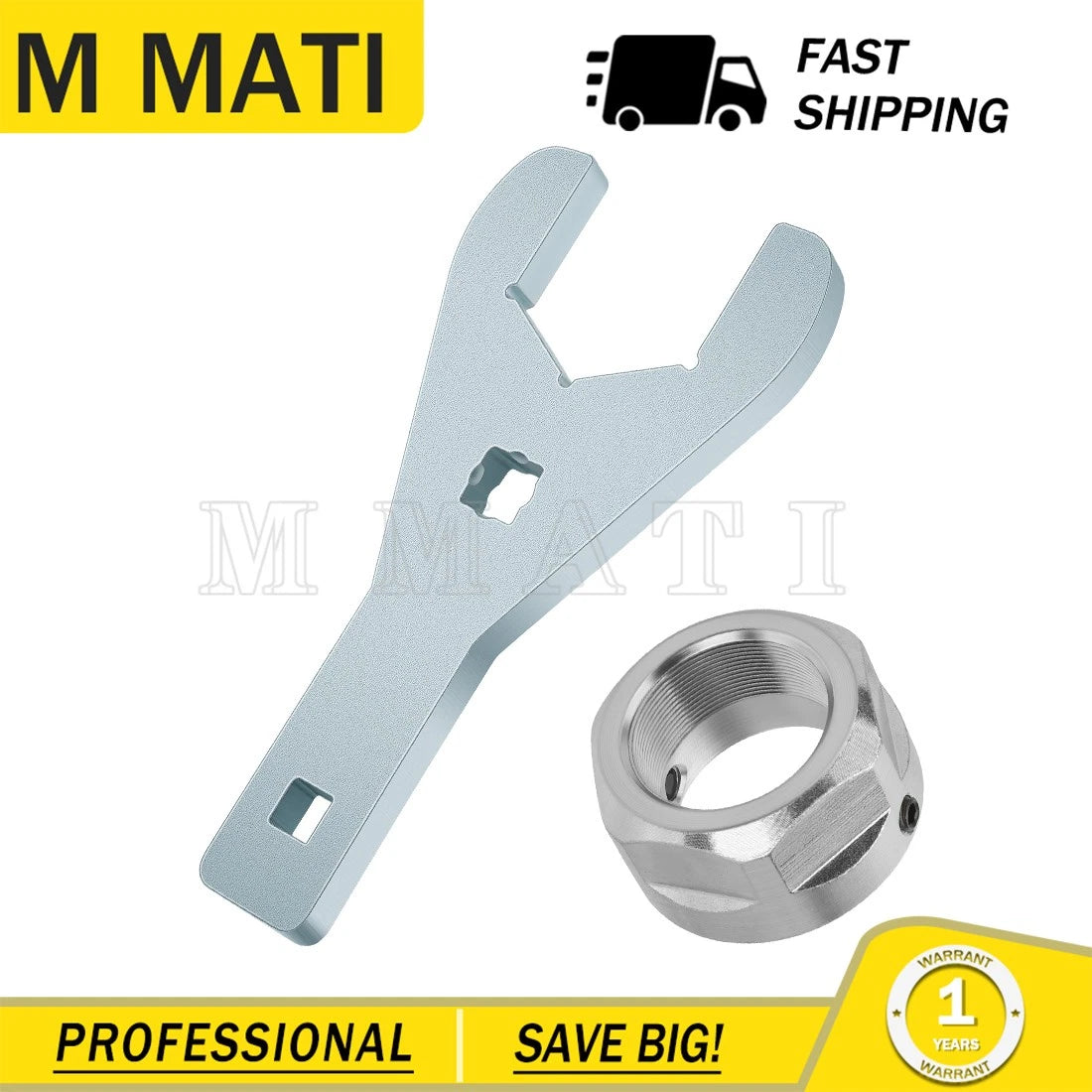 Axle Nut Wrench Tool & Lock for Yamaha Raptor 125 250 350 (2001–2023)