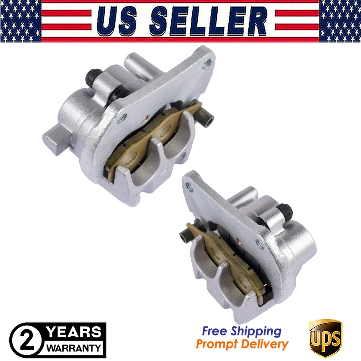 Front Brake Calipers & Pads for Can-Am Maverick 1000/1000R/Max 1000R (2013–2023) 705600679