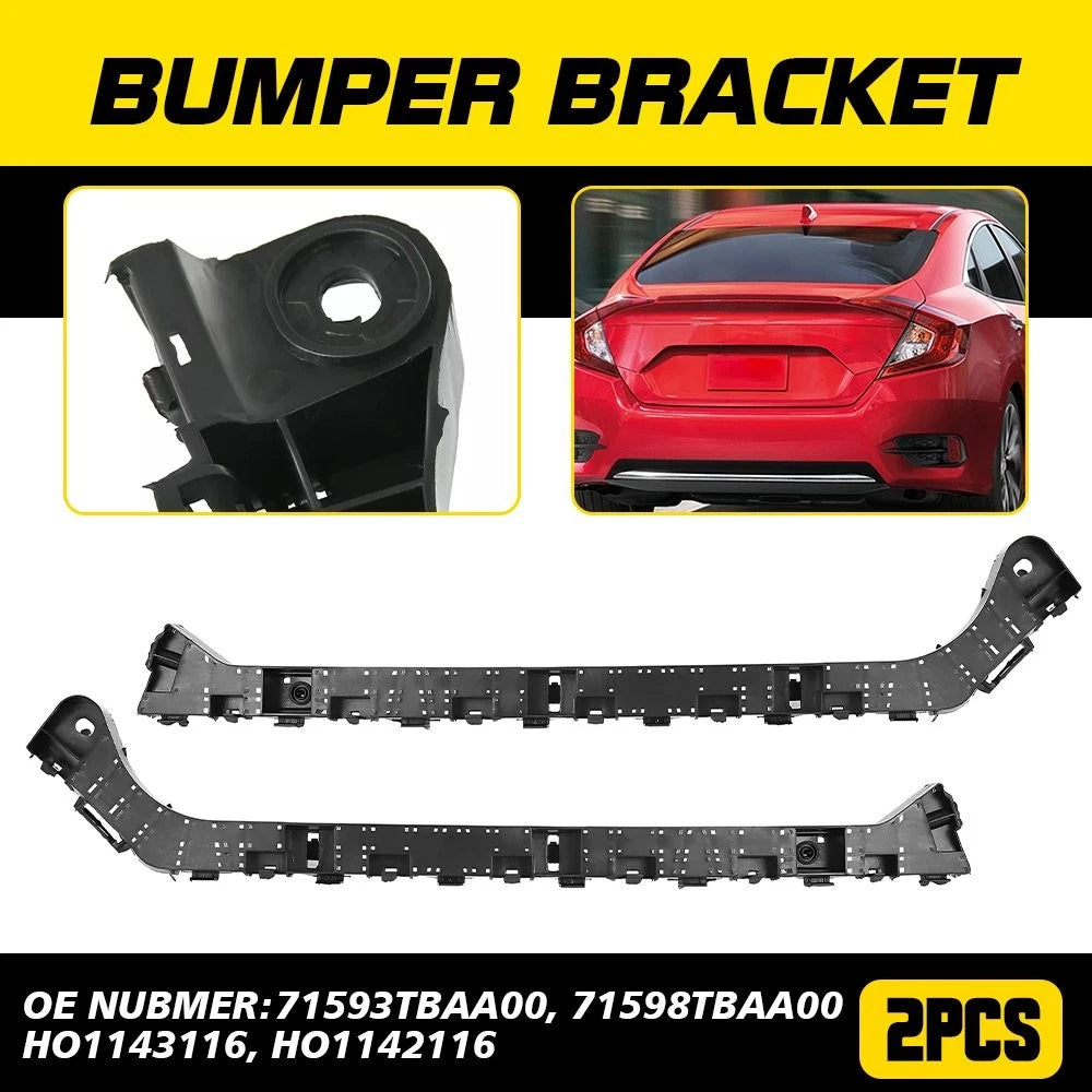 Bumper Bracket Set for Honda Civic (2016–2021) Rear Driver & Passenger Side