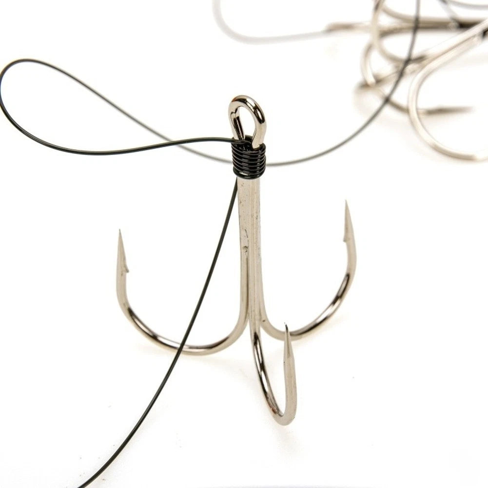 Treble Hook Rig for Angling Gear (Pre-tied, 1m Length)