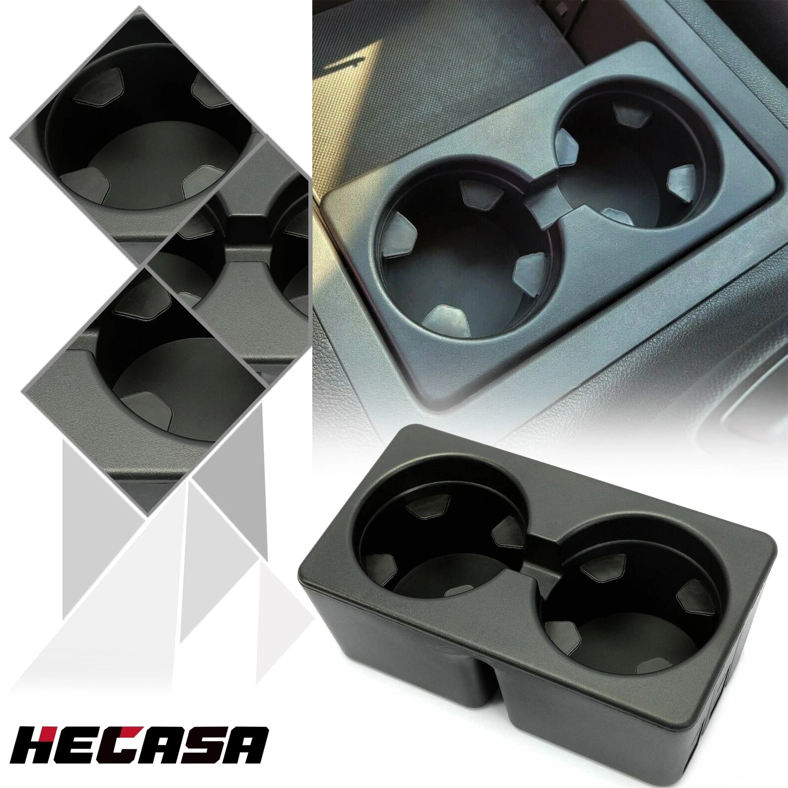 Dual Console Cup Holder Insert for Chevy Silverado Tahoe GMC Sierra (2007–2014)