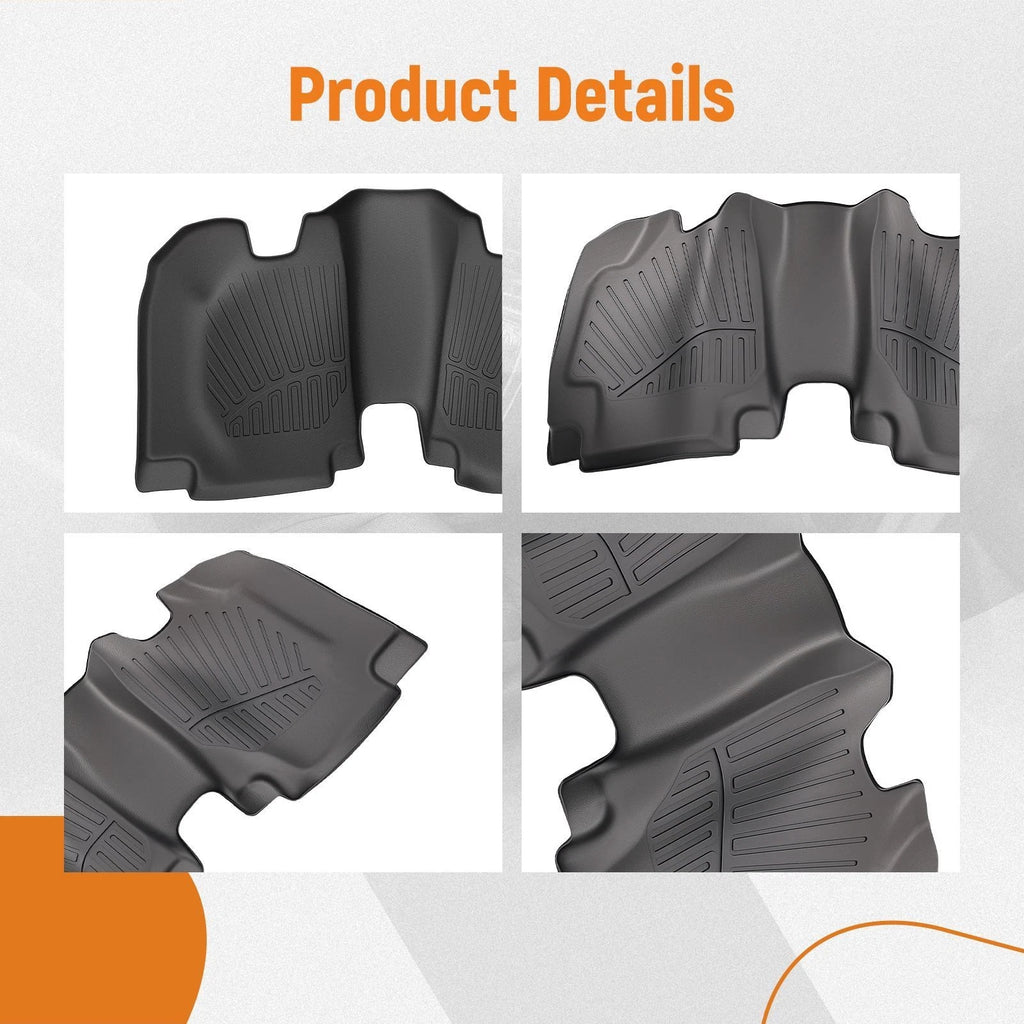 Floor Mats Liner Set for Honda HR-V (2016–2022) TPE Rubber All-Weather Anti-Slip