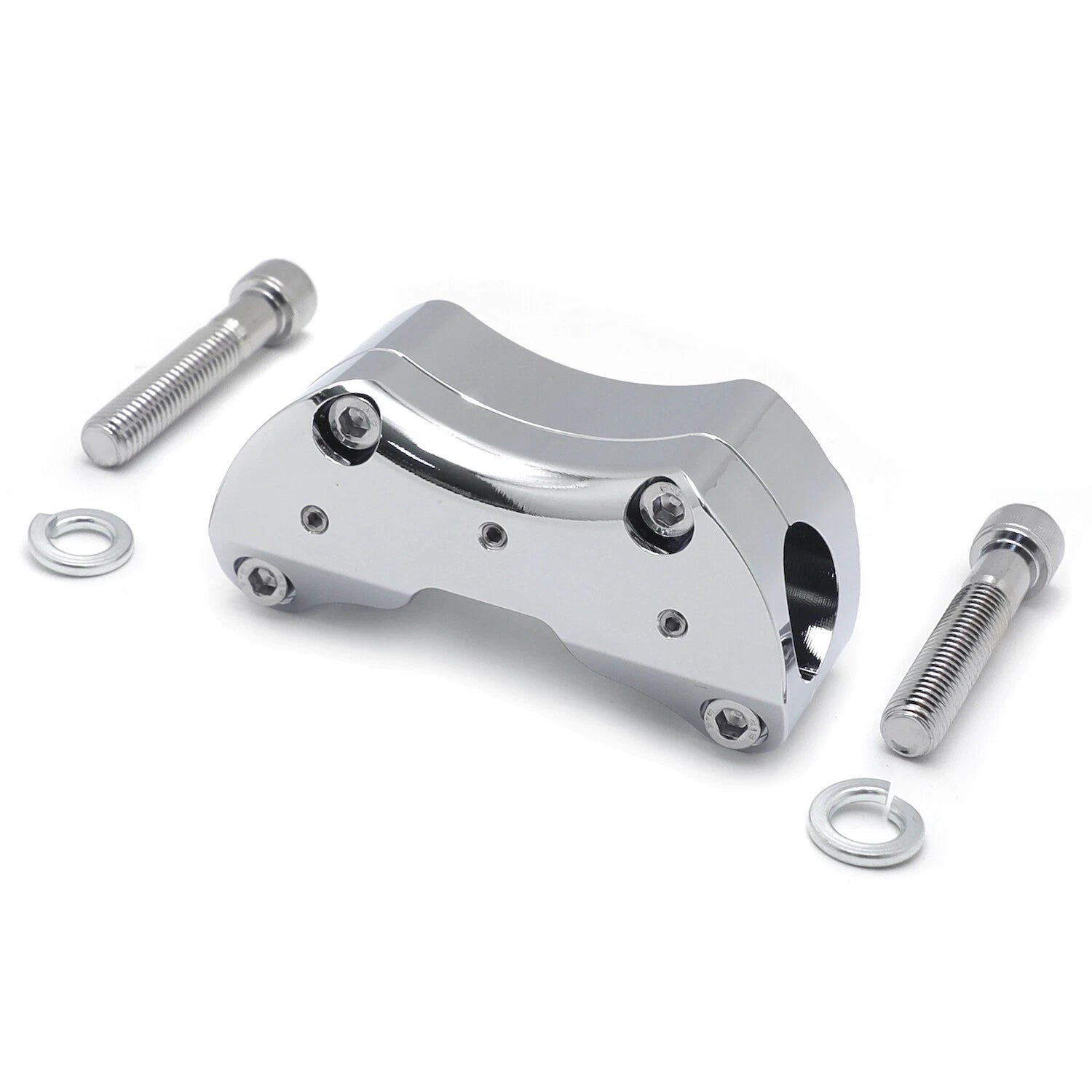 Chrome Handlebar Riser for Harley-Davidson (1997–Present) 1 1/4" Diameter