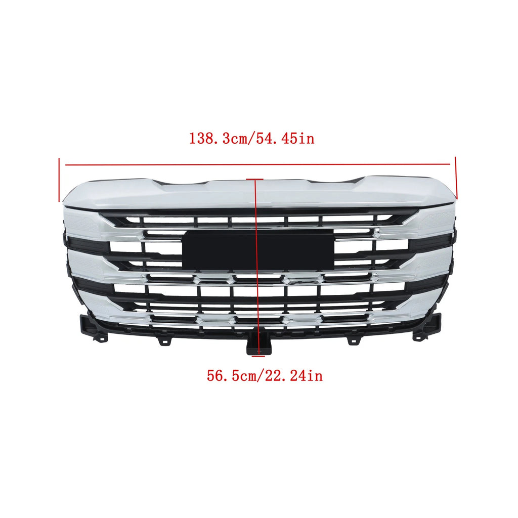Chrome Front Upper Bumper Grille for GMC Sierra 1500 (2022–2024)