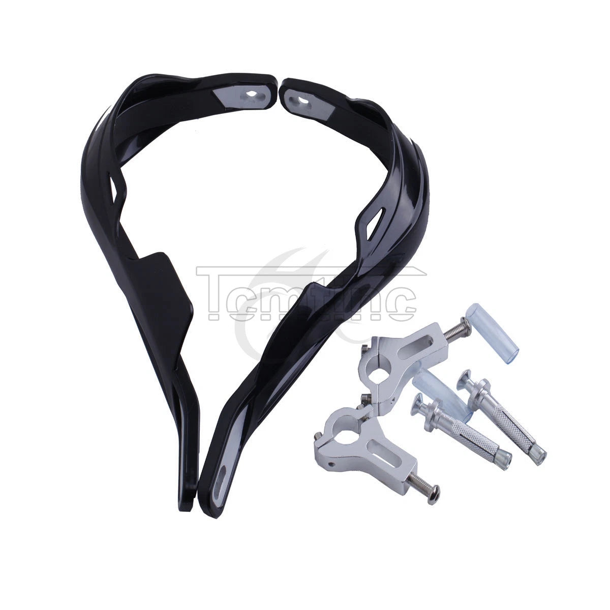 7/8" Black Brush Hand Guards for Honda Yamaha Suzuki Kawasaki (Dirt MX)
