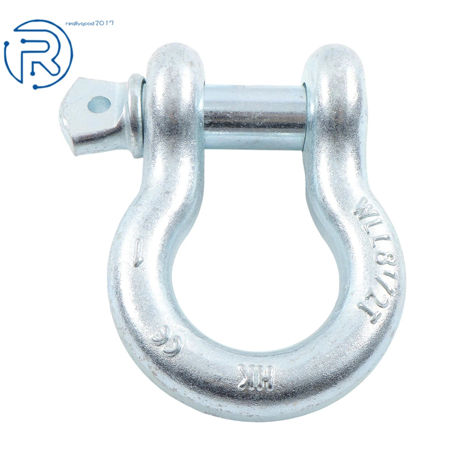 2 Pack 1" D Ring Bow Shackle for Towing (WLL 8.5T 18500lb)