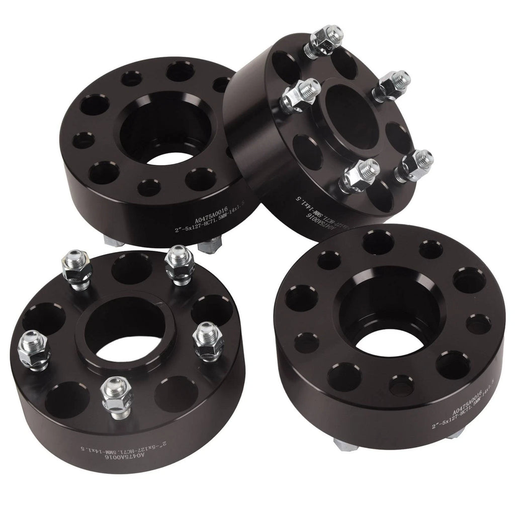 Set of 4 Wheel Adapter Spacers for Dodge Durango Jeep Wrangler (2" Thick)