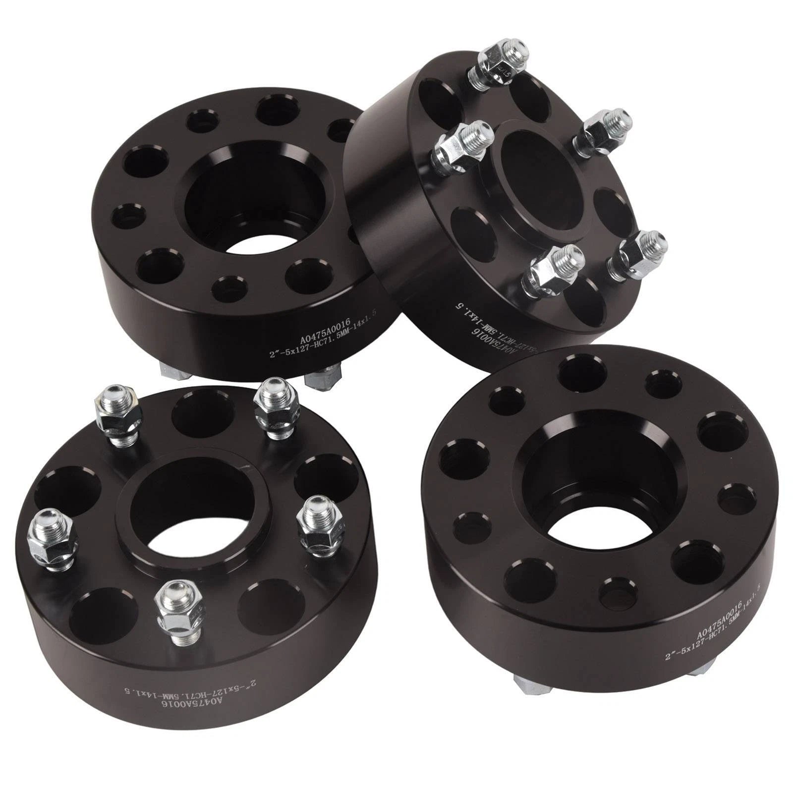 Set of 4 Wheel Adapter Spacers for Dodge Durango Jeep Wrangler (2" Thick)