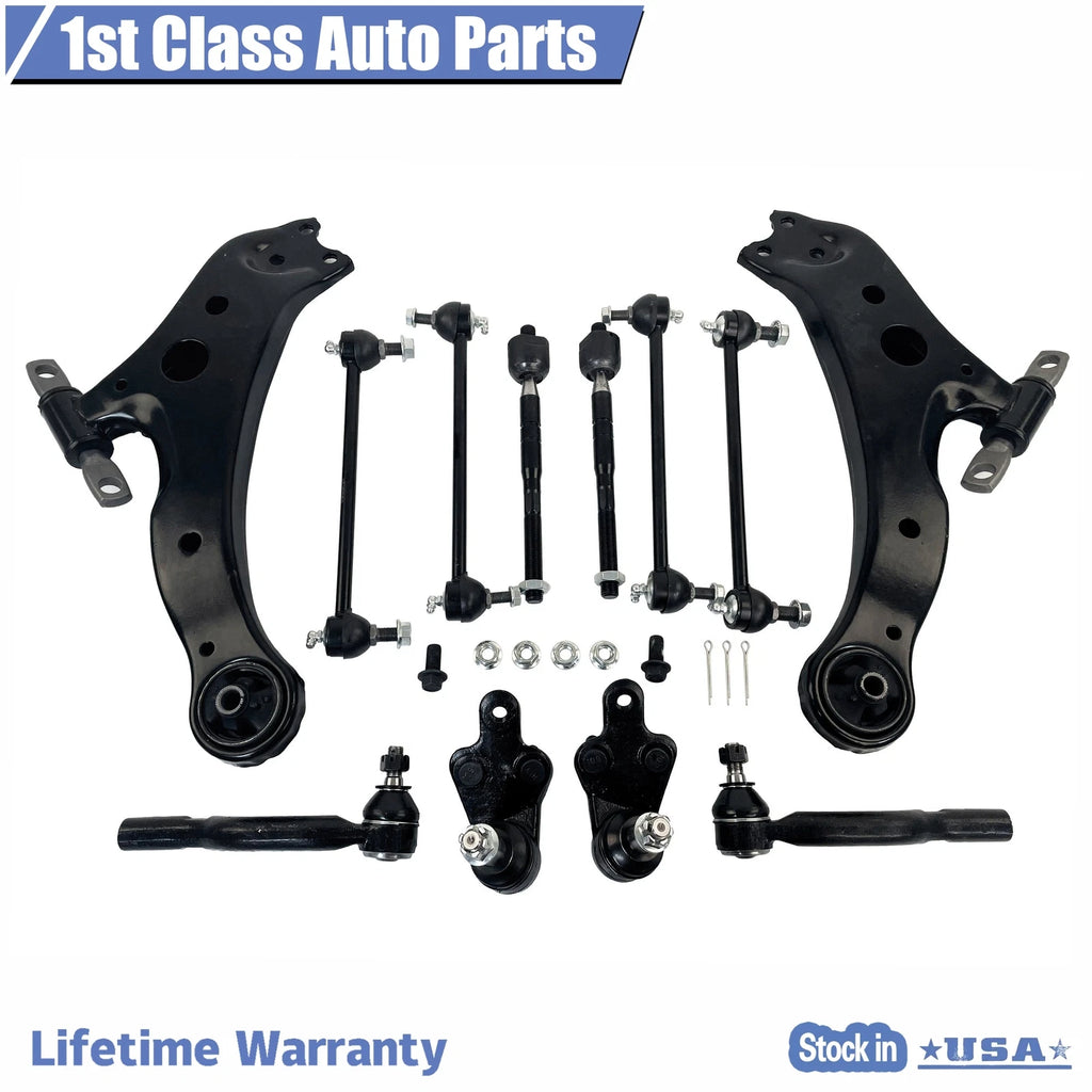 Set of 12 Front Suspension Lower Control Arm Ball Joints for Toyota Camry (2007–2011)