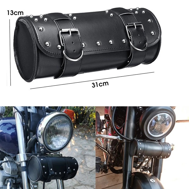 Tool Bag SaddleBag & 2x Mounting Strap for Yamaha Virago 550 700 750 (1981–1999)