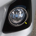 2pc Stainless Front Fog Light Accent Trim for Toyota Corolla 2014–2016
