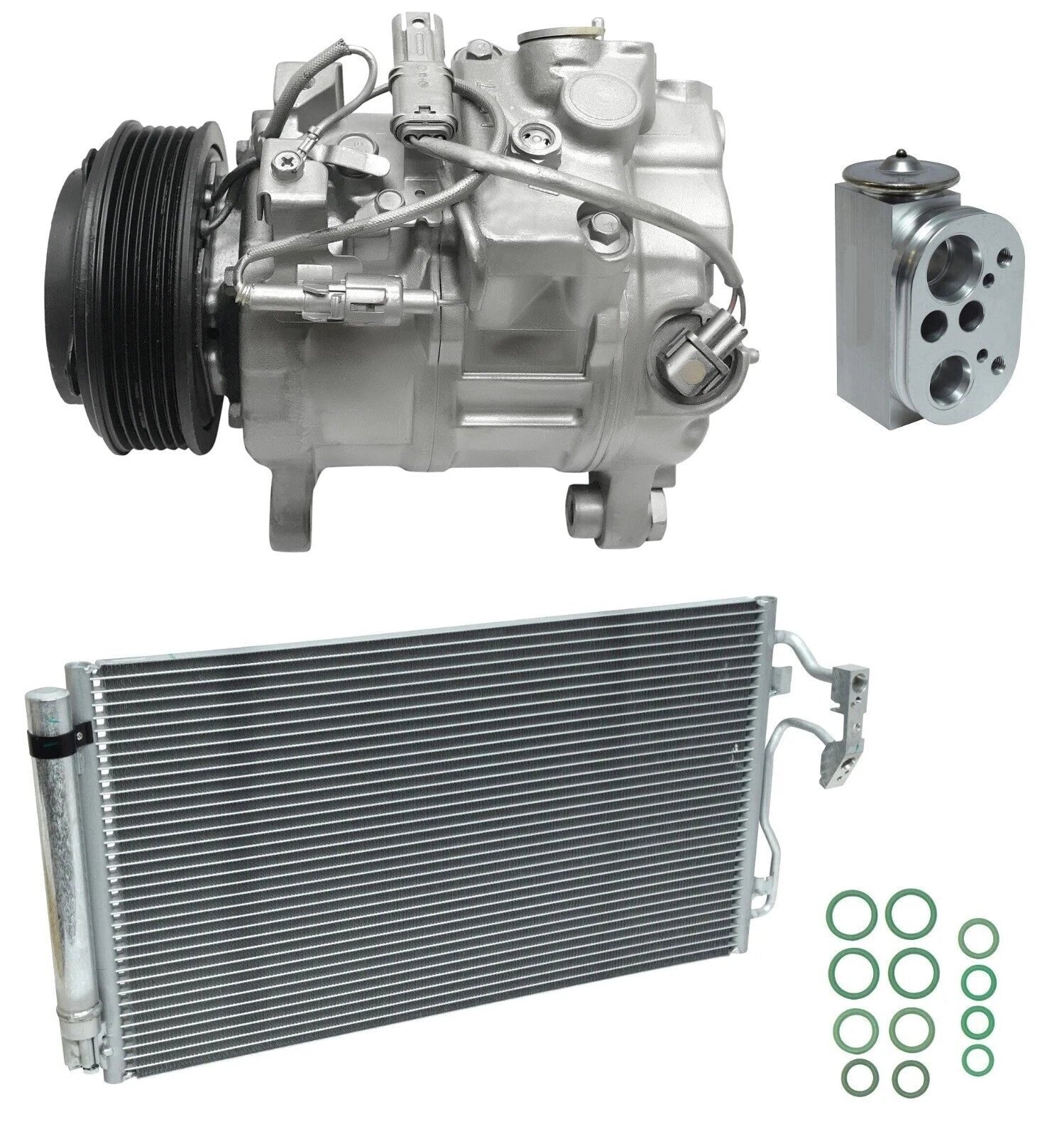 AC Compressor Kit with Condenser for BMW 320i 2.0L (2014–2017)