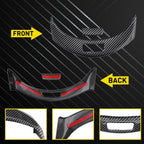 2X Carbon Fiber Console Armrest Button Trim for Mercedes Benz GLC Class (2015–2020)