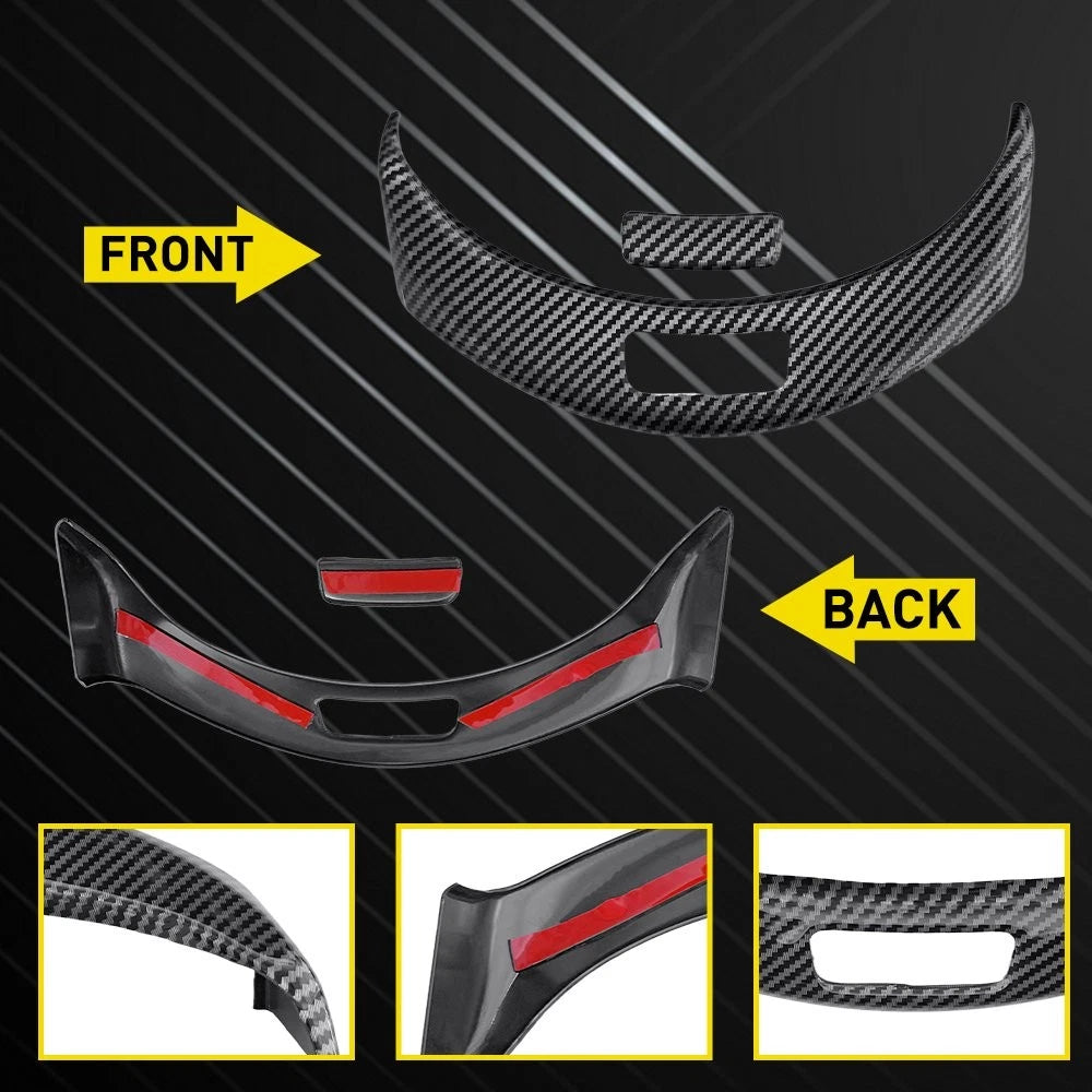 2X Carbon Fiber Console Armrest Button Trim for Mercedes Benz GLC Class (2015–2020)