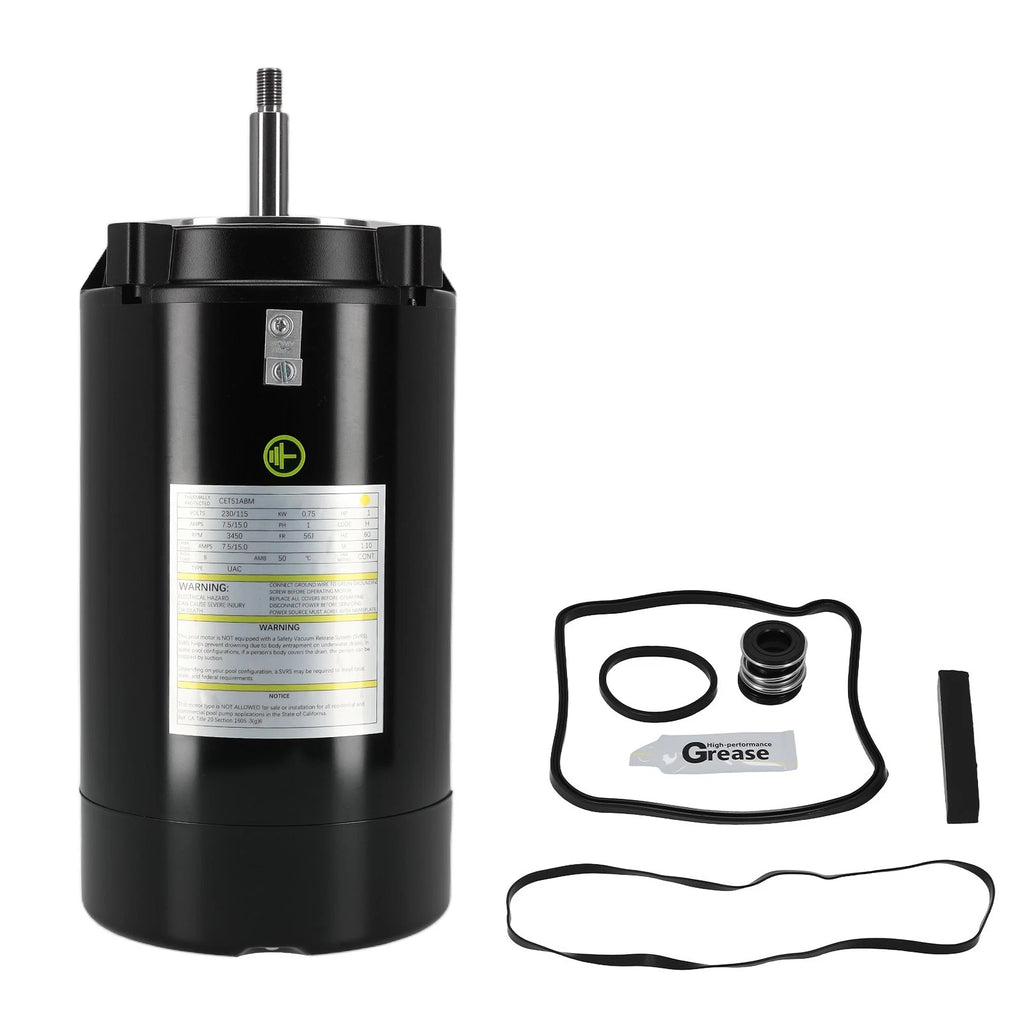 Pool Pump Motor and Seal Kit for Hayward Max Flow (UST1102)