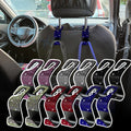 Bling Rhinestone Auto Back Seat Hanger Rear Headrest Hook for Universal Fit (2 Packs)