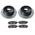ACDelco Gold Rear Brake Kit 345mm Slotted Disc Rotors Pads for Escalade Tahoe (2007–2014)