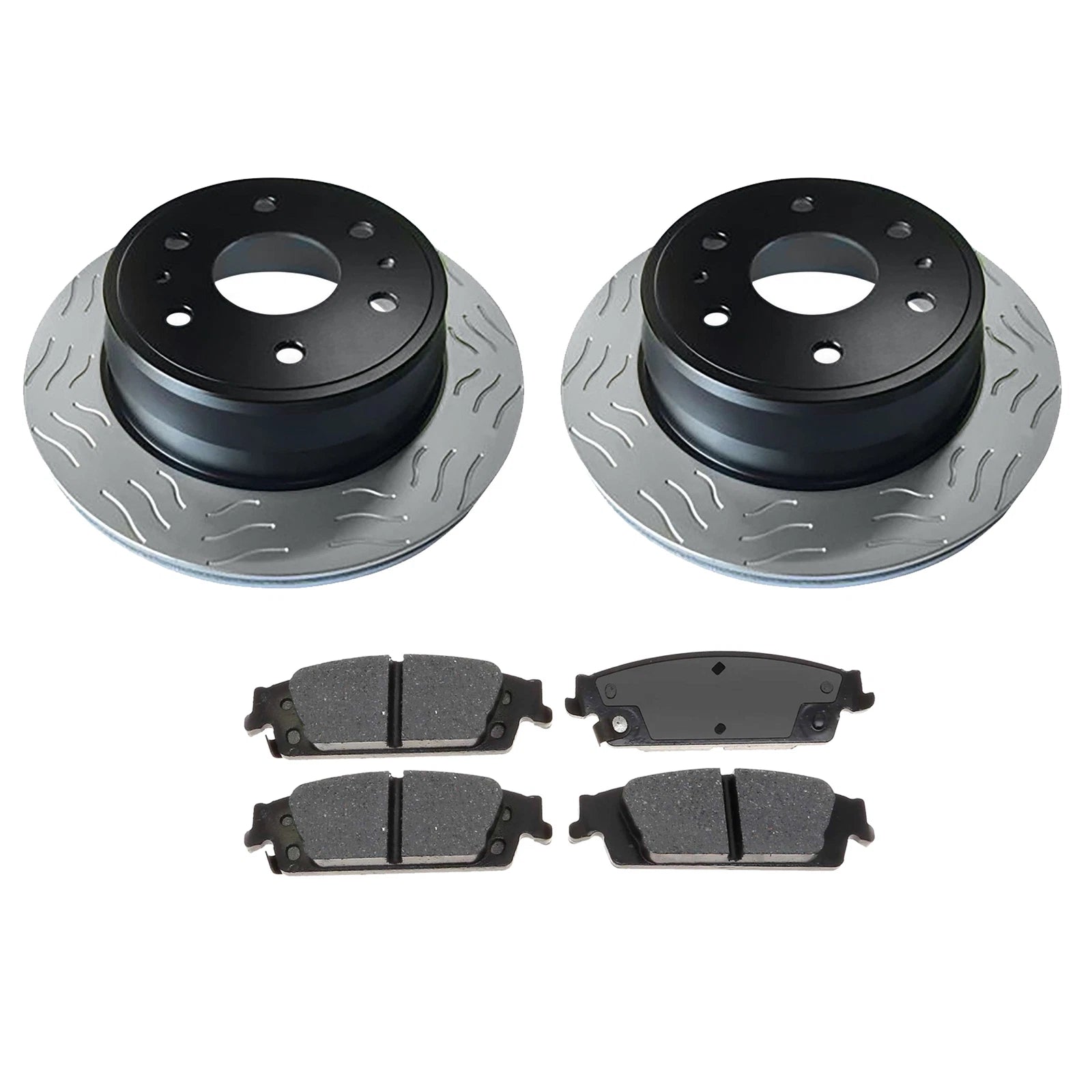 ACDelco Gold Rear Brake Kit 345mm Slotted Disc Rotors Pads for Escalade Tahoe (2007–2014)