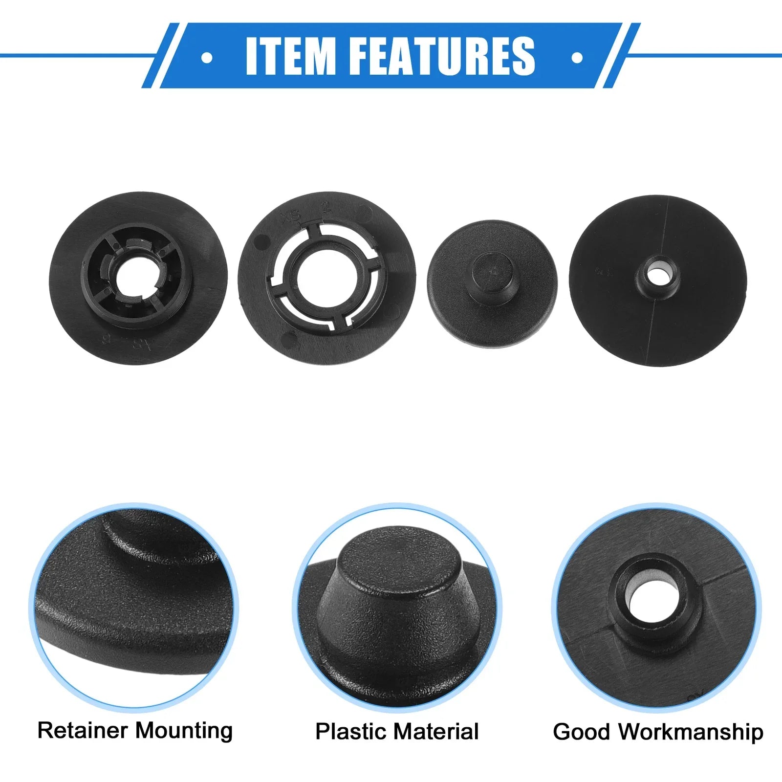 Kits Car Holder Retainer for Volkswagen Audi - Plastic Black