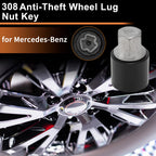 Wheel Lock Lug Nut for Mercedes-Benz (Locking Nut Key Socket Removal Tool)