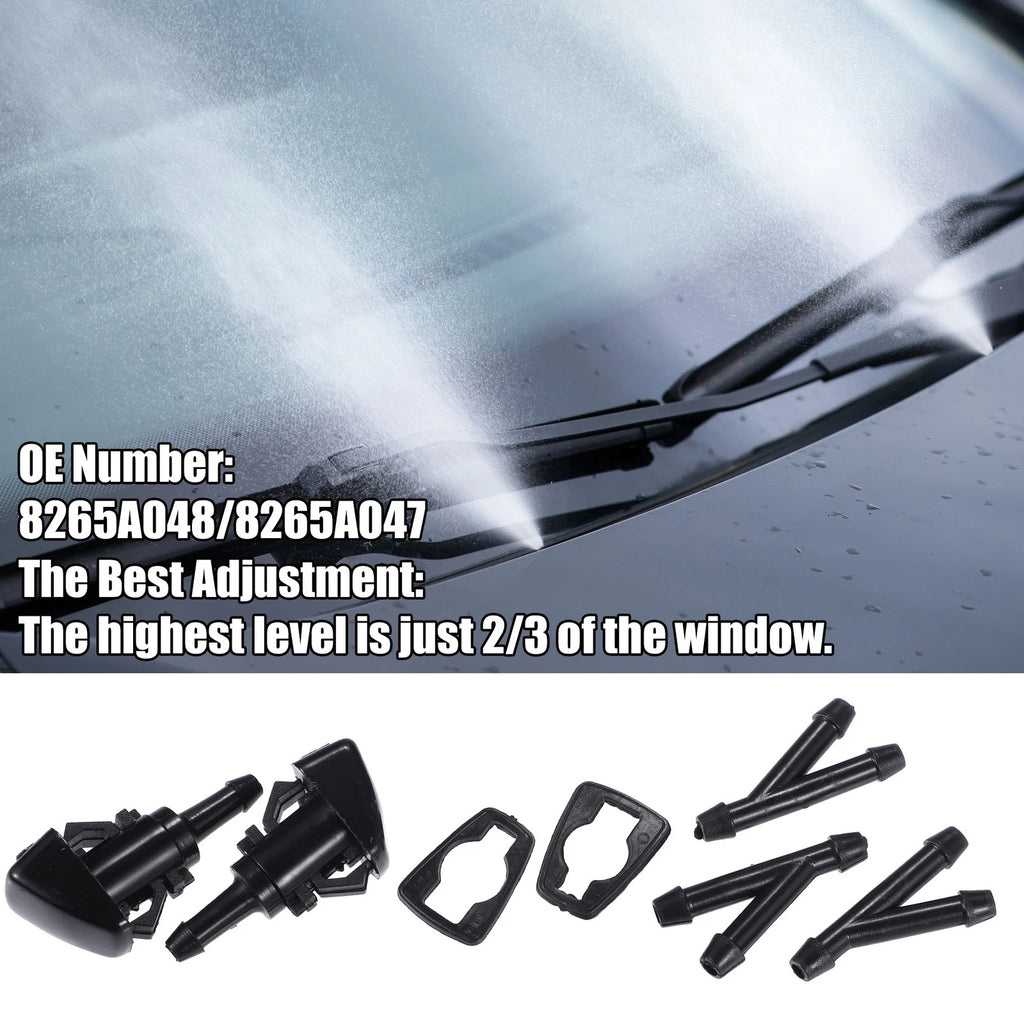 Set of 2 Windshield Washer Nozzles No. 8265A048 for Mitsubishi Eclipse (1995–1999)